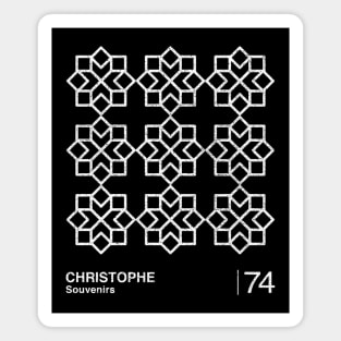 Christophe / Minimalist Graphic Artwork Fan Design Magnet